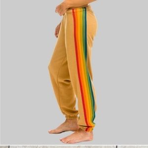 Aviator Nation Classic Sweatpants 6 stripes women's size XS